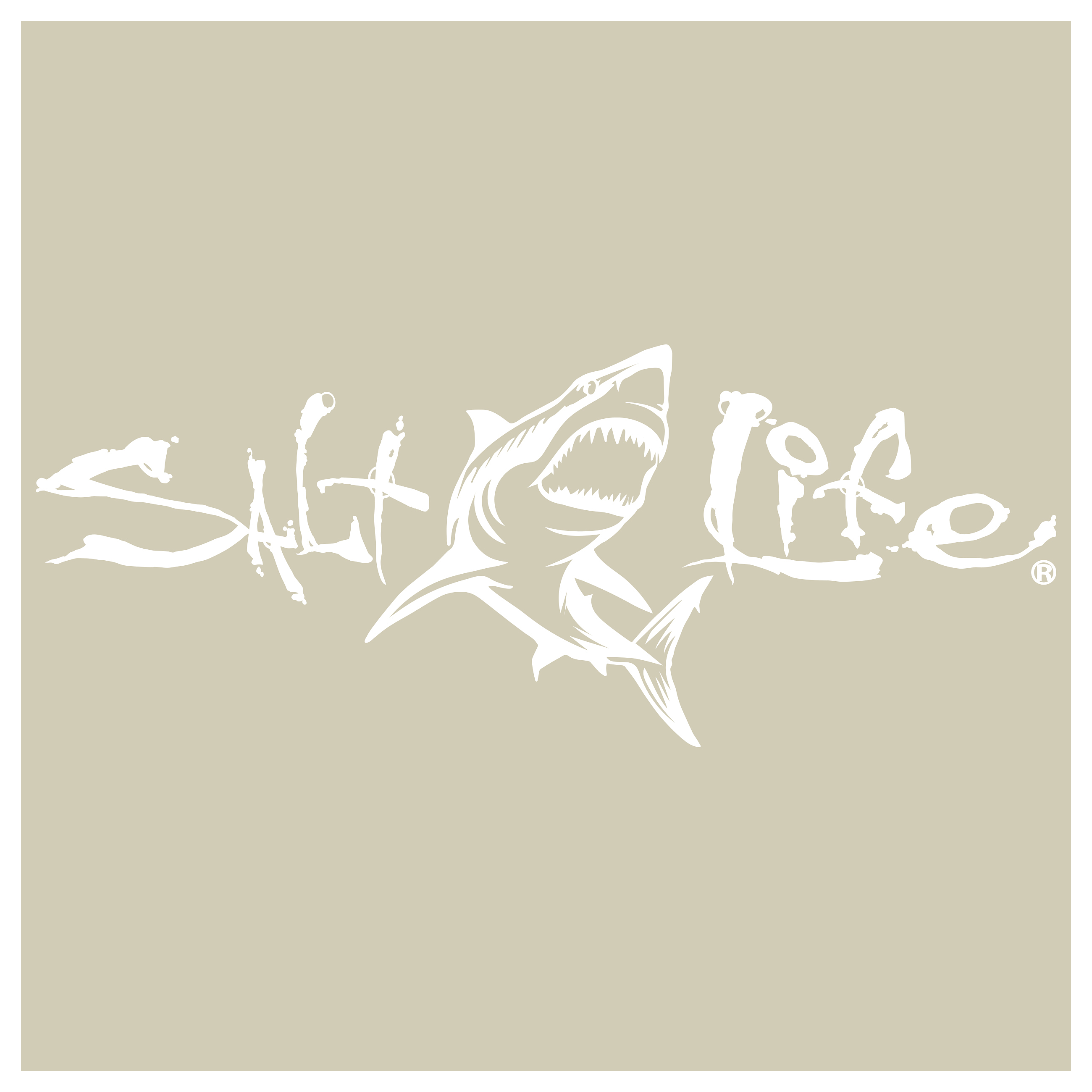 Salt Life Signature Great White Small Decal | Cabela's